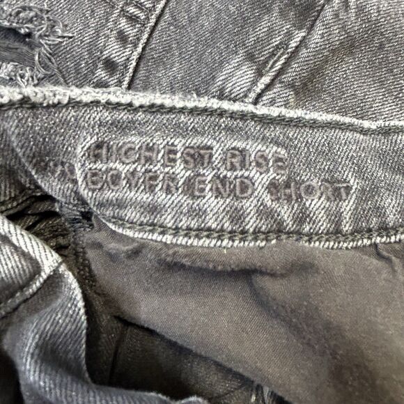 Lot of 2 American Eagle Jean Shorts Size 4 Denim Stretch Black Cut Off 90s HR - Picture 16 of 16